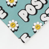 Stay Positive フリースブランケット (角)