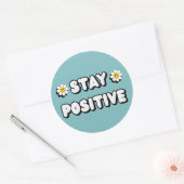 Stay Positive ラウンドシール (封筒)