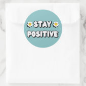 Stay Positive ラウンドシール (バッグ)