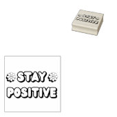Stay Positive ラバースタンプ (押印)