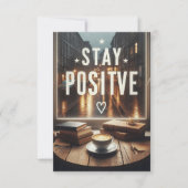 stay positive 招待状 (正面)