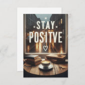 stay positive 招待状 (正面/裏面)