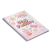 Stay Positive Cute Notebook –  ノートブック (右側)