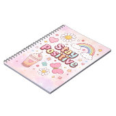 Stay Positive Cute Notebook –  ノートブック (左側)