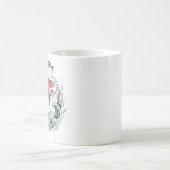 Stay Positive - Japanese Koi Fish コーヒーマグカップ (中央)