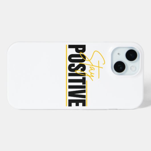 Stay Positive – Minimal Phone Case Case-Mate iPhoneケース (裏面 (横))