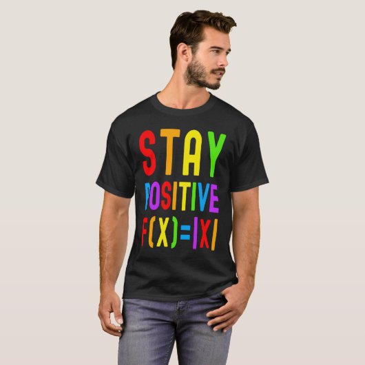 Stay Positive  Rainbow Math  Kids Math Math Kids Tシャツ (正面フル)