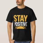 Stay Positive Sunrise T-Shirt – Nayan Tee Tシャツ (正面)