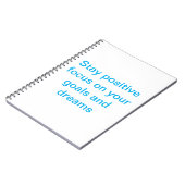 Stay PositiveSpiralフォトノートブック ノートブック (左側)