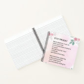 Stay Present – 高揚やる気を起こさせる詩 ノートブック (内部)