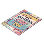 Stay Quirky Stay You Colorful Spiral Notebook ノートブック (左側)