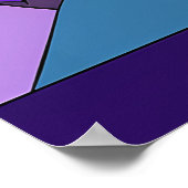 "Stay Rad" Vaporwave Sunset Scene ポスター (角)