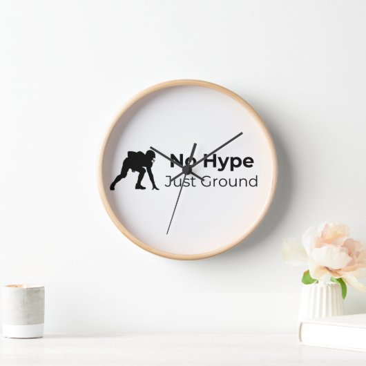 Stay Real, Stay Grounded – Modern Gift for Wall or 壁時計 (ホーム)