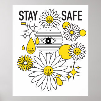 Stay Safe 20"x24"マットポスター ポスター
