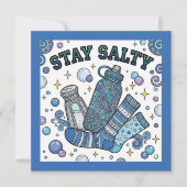 Stay Salty Dysautonomia/POTS Personalized Card シーズンカード (正面)