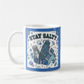 Stay Salty Dysautonomia/POTS Personalized Mug コーヒーマグカップ (左)