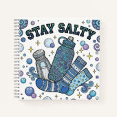 Stay Salty Dysautonomia Spiral Notebook ノートブック (正面)