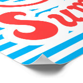 Stay Salty, Summer Vibes, summer poster, blue ポスター (角)