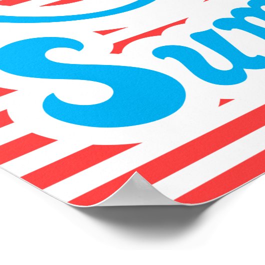 Stay Salty, Summer Vibes, summer poster, red ポスター (角)