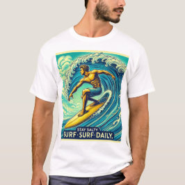 Stay Salty, Surf Daily - Surfer T-Shirt Tシャツ