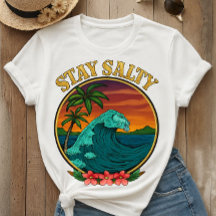 STAY SALTY Tシャツ海波