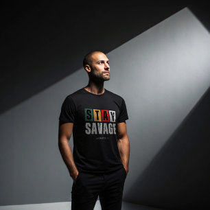 Stay Savage Tシャツ アルファマインドセットジムウェア