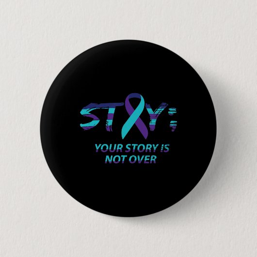 Stay Semicolon自殺認識度メンタルヘルス 缶バッジ (正面)
