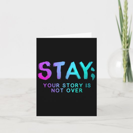 Stay Semicolon自殺防止認識度月 カード (正面)