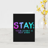 Stay Semicolon自殺防止認識度月 カード (黄色い花)