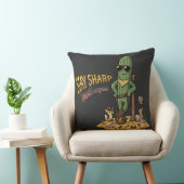 Stay Sharp Desert Legend Cowboy Cactus Illustratio クッション (椅子)