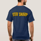Stay Sharp Gold Design T-Shirt – Urban Style Tシャツ (裏面)