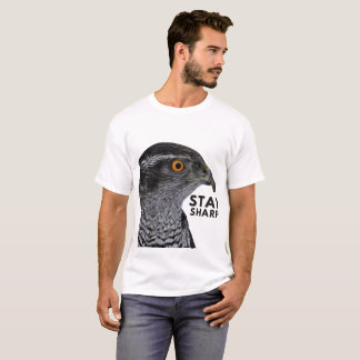 Stay Sharp Hawk T-Shirt - Bird of はっきりした Prey Wild Tシャツ