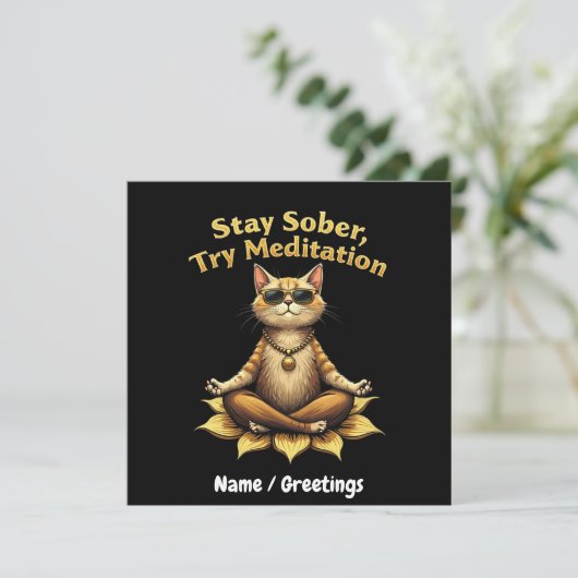 Stay Sober Try Meditation Path to Win 招待状 (スタンド正面)