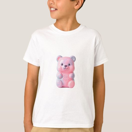 STAY SOFT 溶けるグミベア Tシャツ (正面)