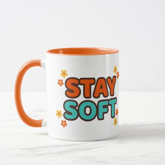 Stay Soft - Floral mug マグカップ (左)