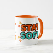 Stay Soft - Floral mug マグカップ (正面右)