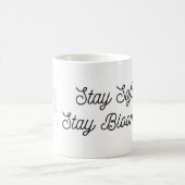 Stay Soft Stay Blooming Aesthetic Floral Mug コーヒーマグカップ (中央)