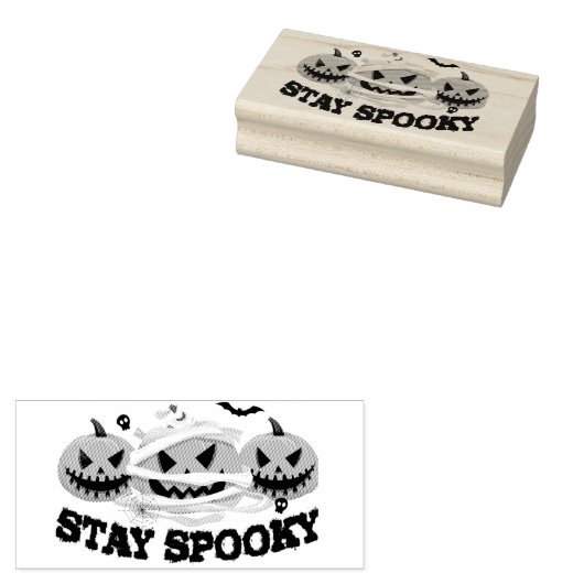Stay Spooky ラバースタンプ (押印)