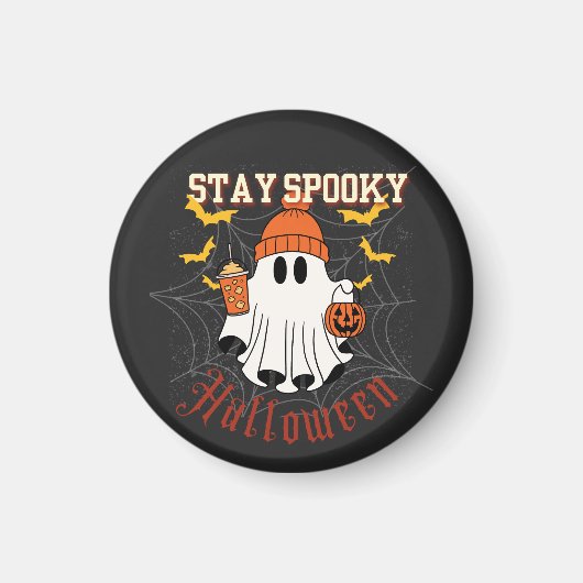 Stay Spooky Ghost Halloween  マグネット (正面)