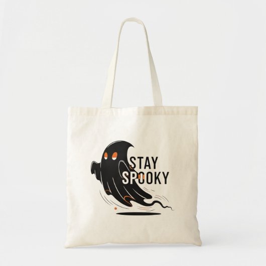 Stay Spooky Ghost Halloween Spooky Minimalist  トートバッグ (正面)