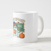 Stay Spooky Ghost Teacher Mug for Halloween ジャンボコーヒーマグカップ (正面右)
