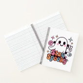 Stay Spooky Groovy Ghost Retro Pastel Halloween ノートブック (内部)