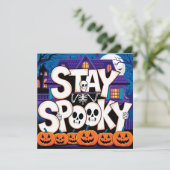 Stay spooky skeleton 招待状 (スタンド正面)