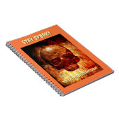 Stay Spooky. Top Secret Ideas. 3D human skull. ノートブック (右側)