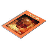 Stay Spooky. Top Secret Ideas. 3D human skull. ノートブック (左側)