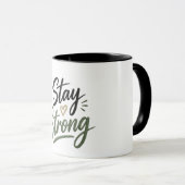 Stay Strong オリジナル サポートTシャツ |  マグカップ (正面右)