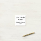 Stay Strong Always -カスタムサポート付箋 ポストイット (デスク上)