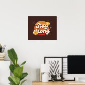 Stay Strong Always – Daily Motivation Wall ポスター (ホームオフィス)