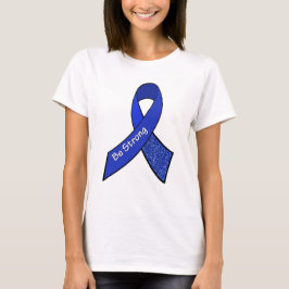 Stay Strong ME/CFS Warrior Blue認識度リボン Tシャツ