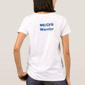 Stay Strong ME/CFS Warrior Blue認識度リボン Tシャツ (裏面)